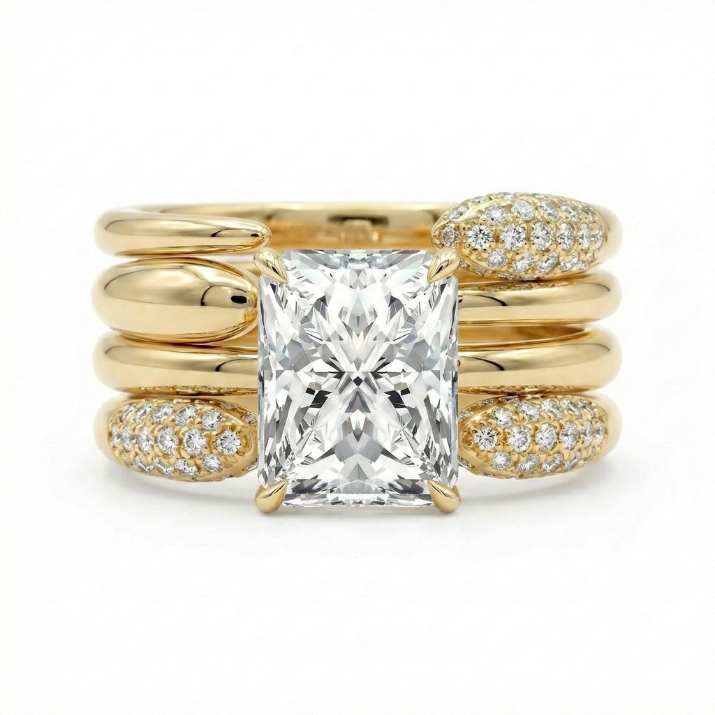 Bague Vintage “Éclat Royal” (taille standard/Acier inoxydable)
