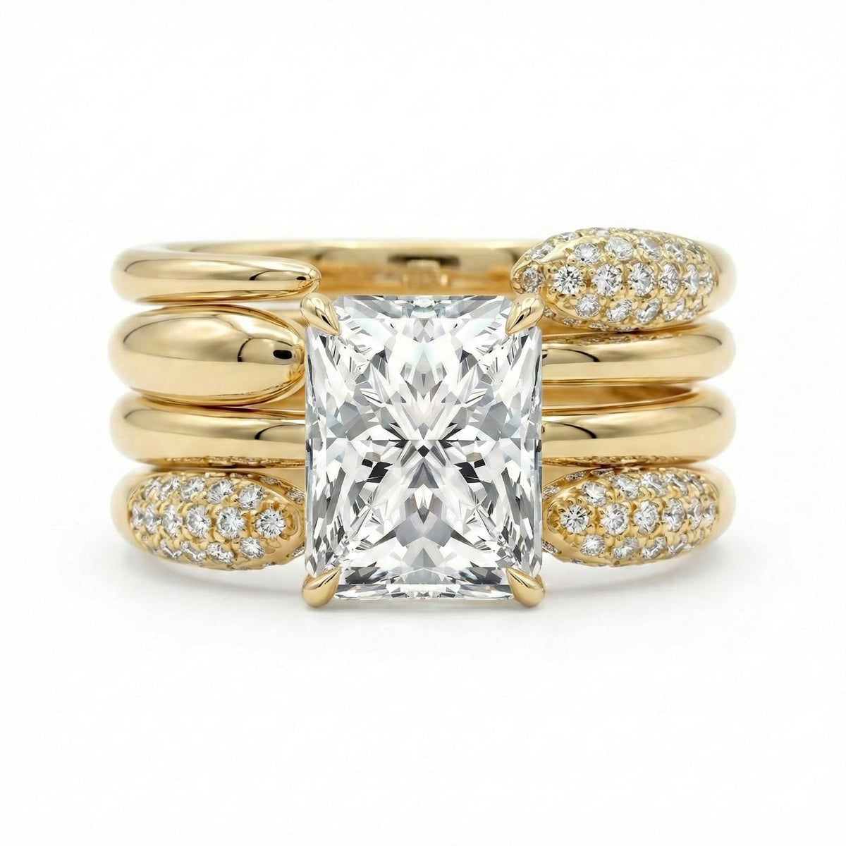 Bague Vintage “Éclat Royal” (taille standard/Acier inoxydable)