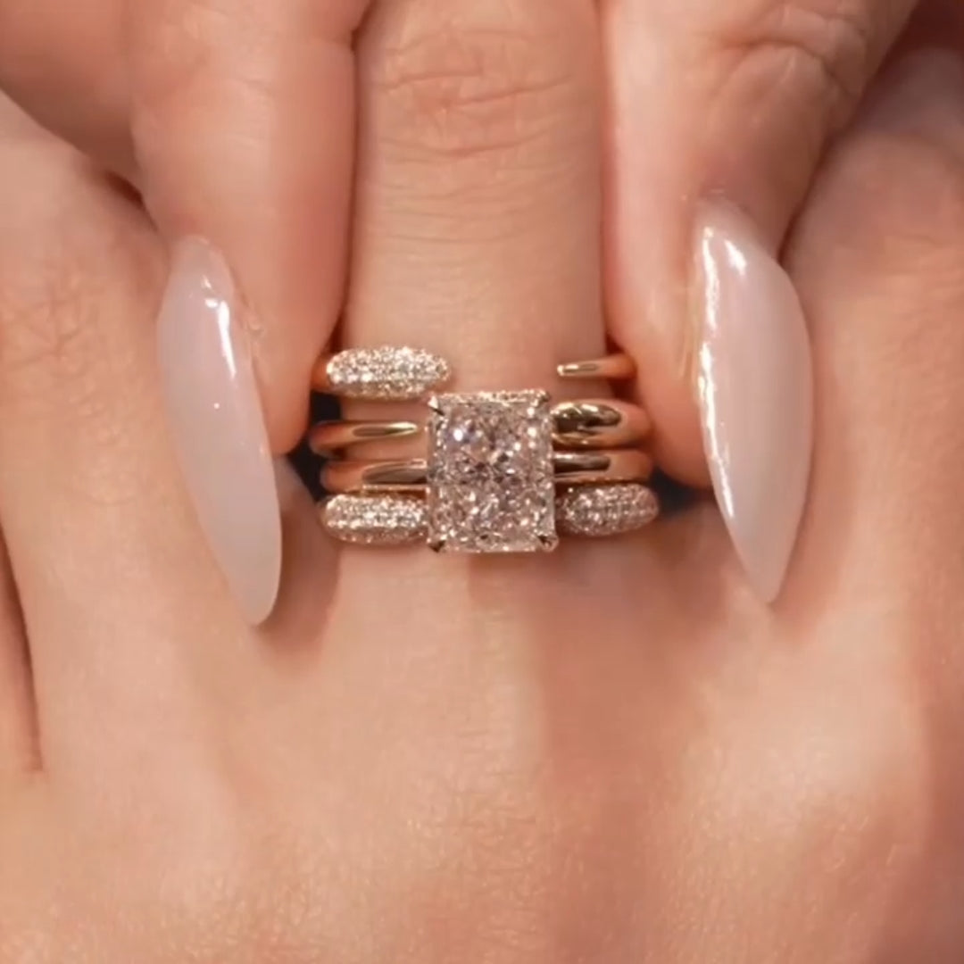 Bague Vintage “Éclat Royal” (taille standard/Acier inoxydable)