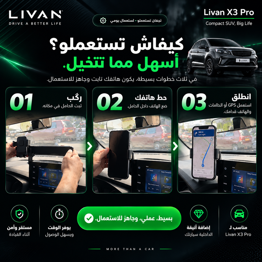 Support téléphone livan x3 pro + geely coolray manual + super max