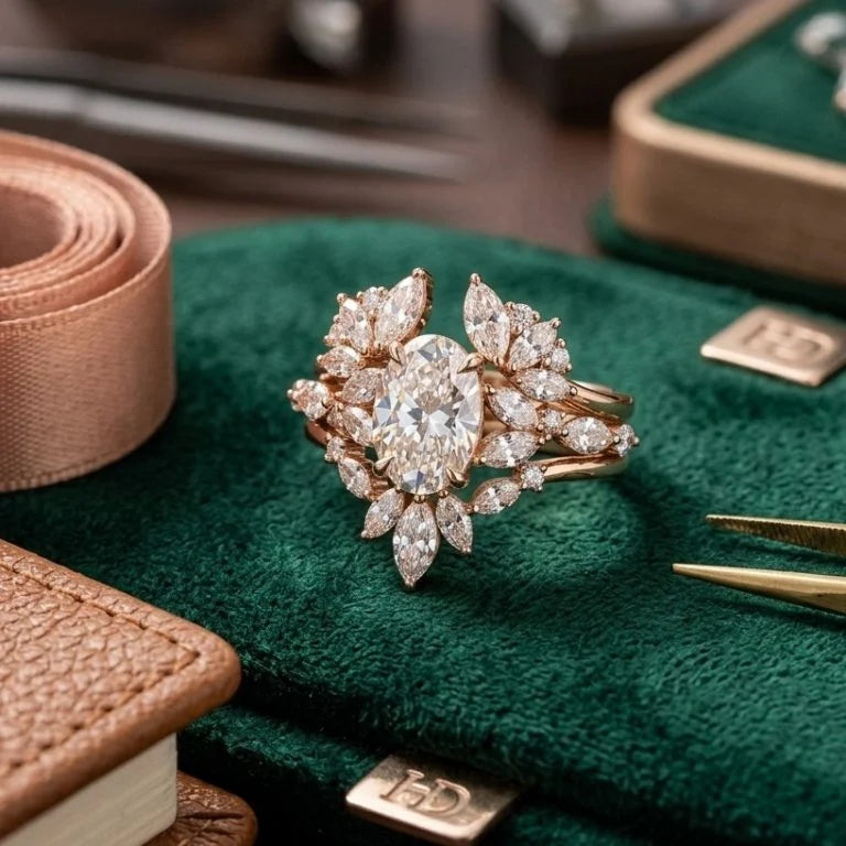 Bague Vintage “jardin secret” (taille standard/Acier inoxydable)
